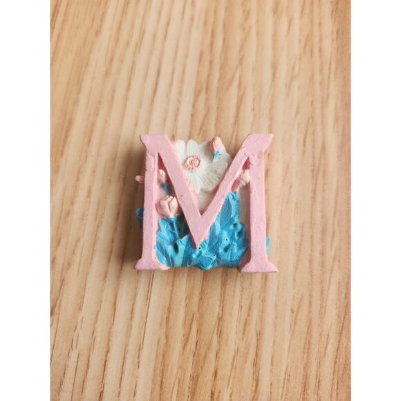 WELCOME Resin Letter Magnet Lot Floral Cottagecore Missing C & E + Whisk Magnet - Picture 11 of 14